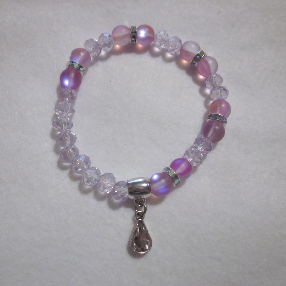 Pink / Purple Charm Bracelet.
